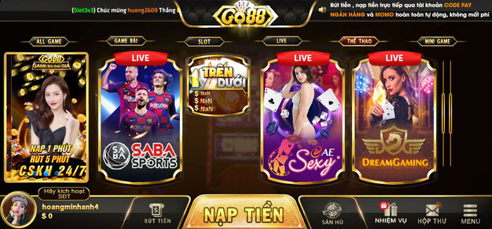 Cổng game go88 live